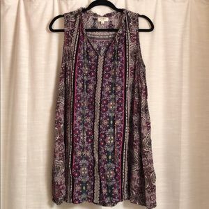 Purple Print Umgee Dress